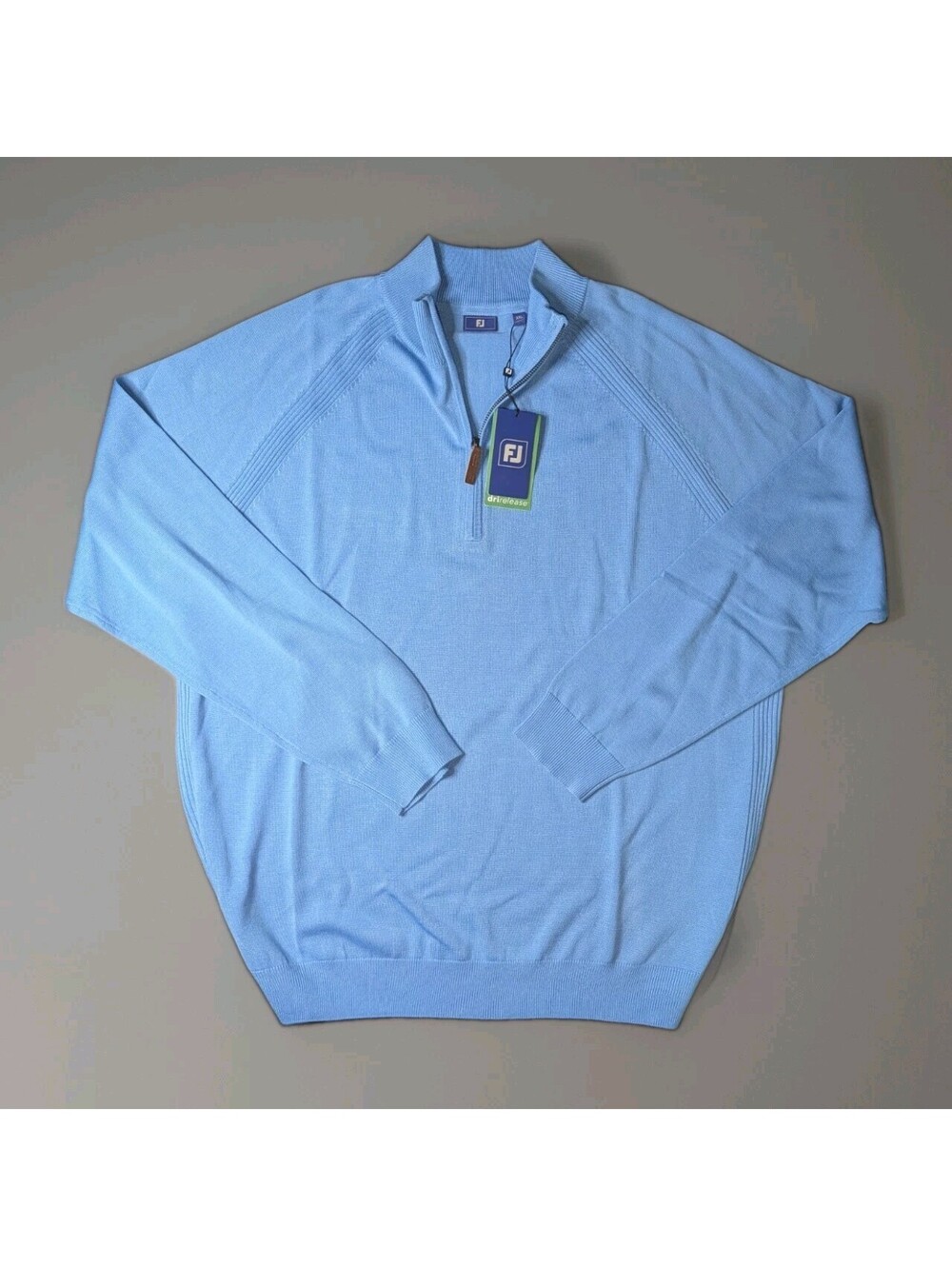 Footjoy Dri Release Riviera Half Zip Sweater Blue XXL